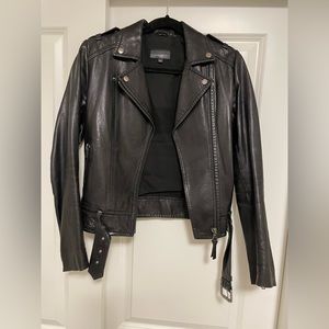 Mackage Aritzia black leather jacket size xs